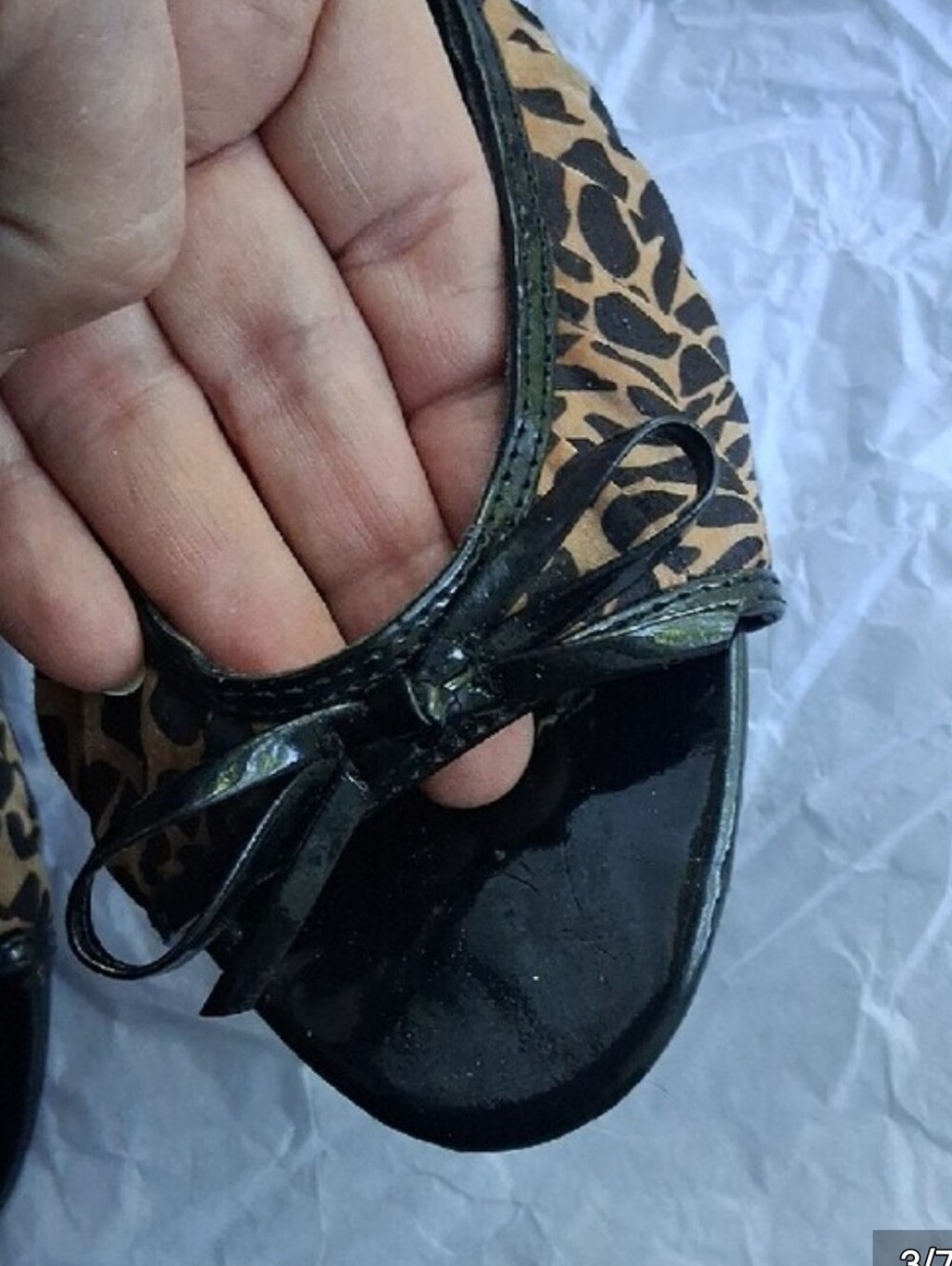 Maurices Leopard Print Open-Toe Slide Sandals with Black Trim - Picture 3 of 7